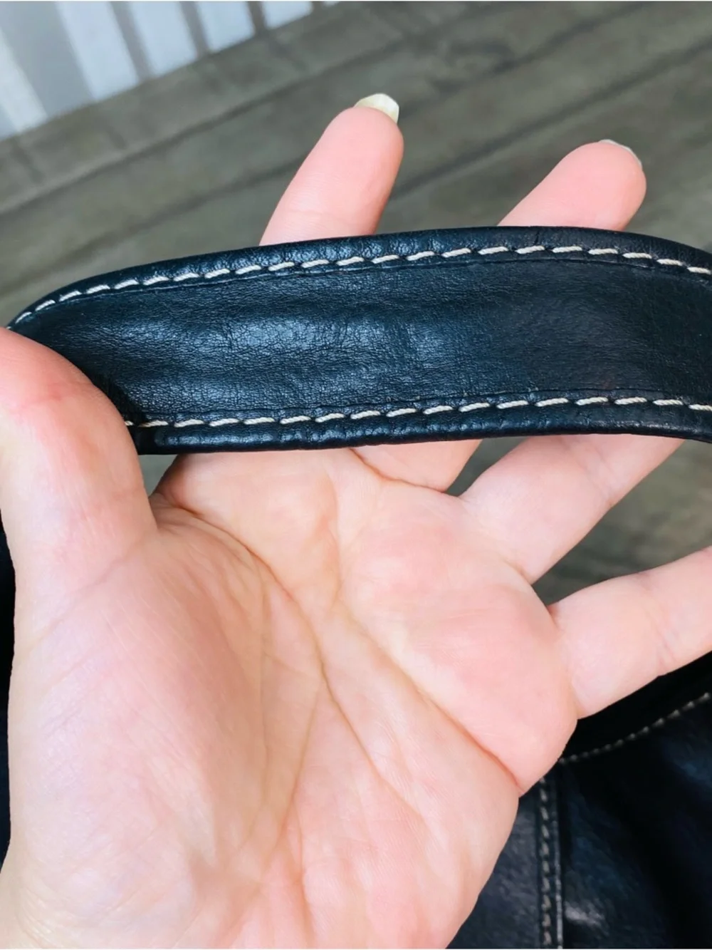 Michael Kors Black Leather  Hobo Shoulder Handbag Good Silver Hardware - Picture 9 of 12